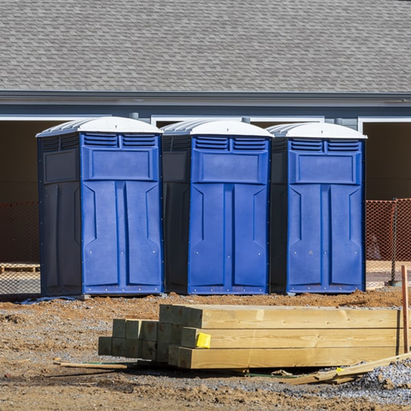 what is the expected delivery and pickup timeframe for the portable restrooms in Kearney